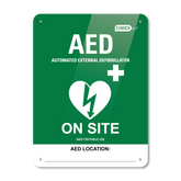 Aero Healthcare CARDIACT Poly AED On Site Sign 22.5 x 30cm